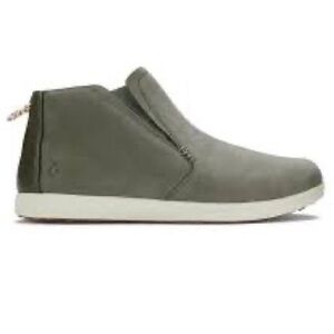 New ▶️ Olukai ◀️ Hawai‘iloa Manu Hope Waterproof Bootie Dusty Olive Women’s 11